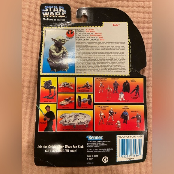 Star Wars Power of the Force and Attack of The Clones Yoda Action Figures - Picture 3 of 5